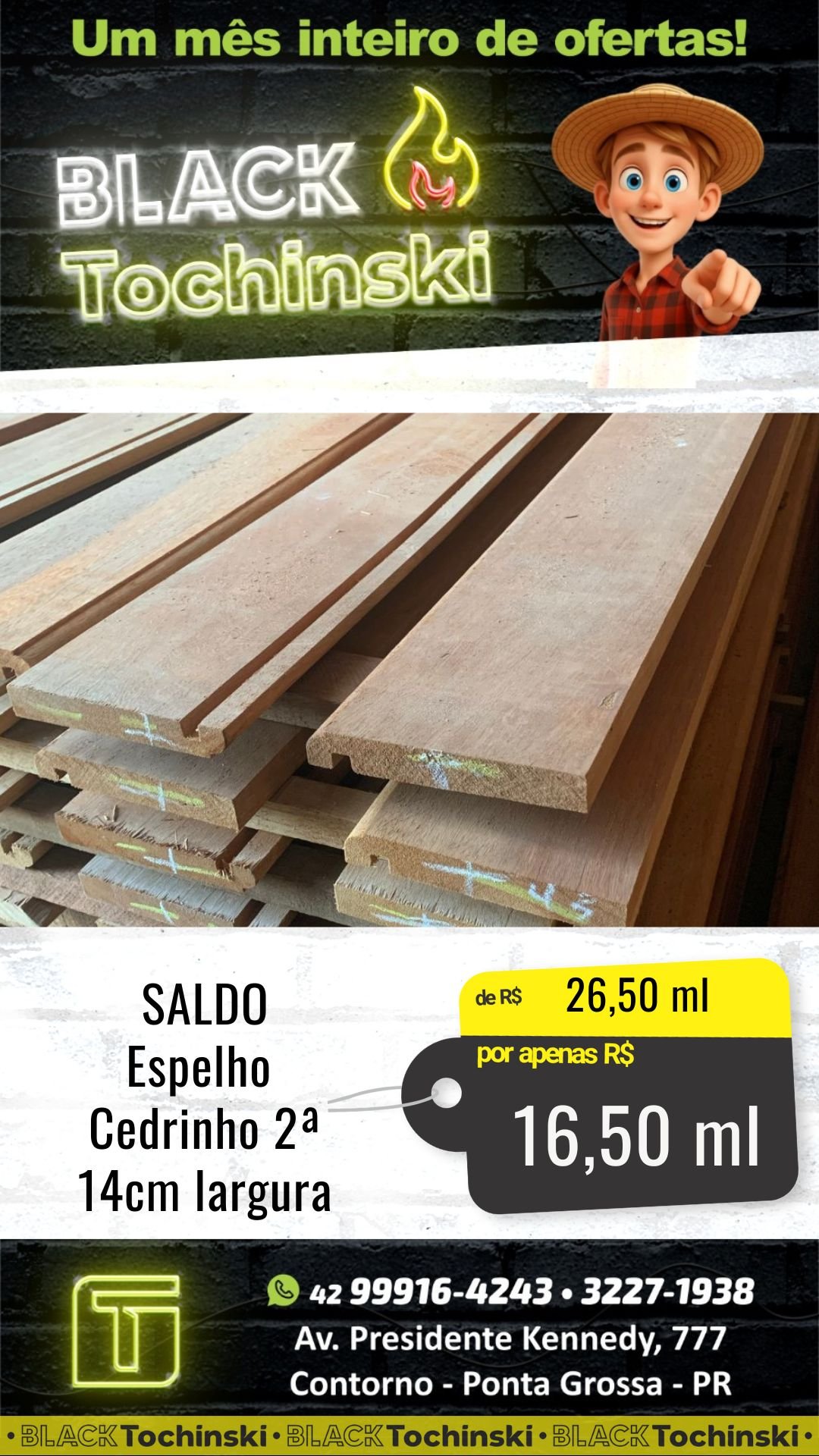 madeira espelho cedrinho