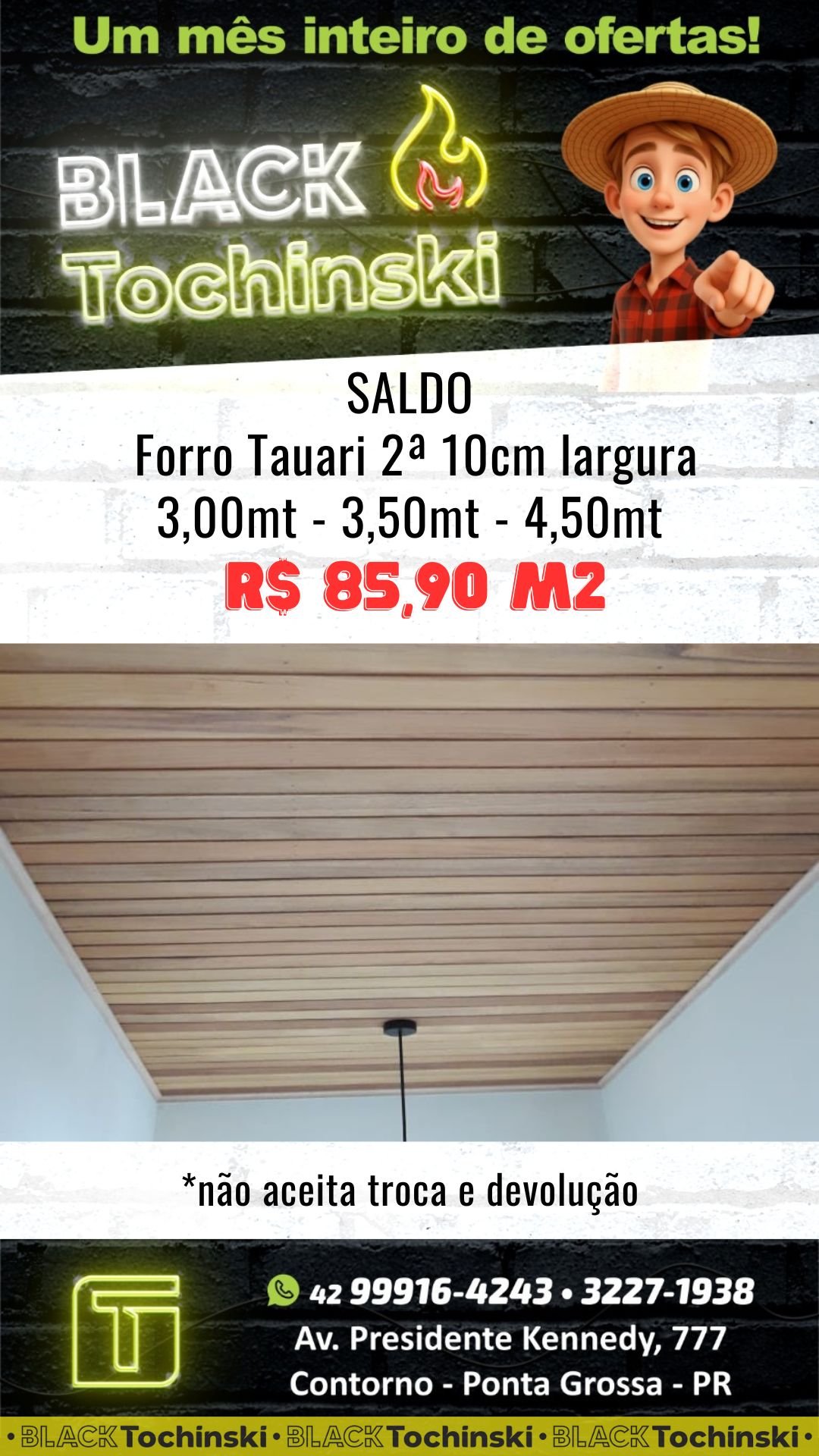 madeira forro tauari