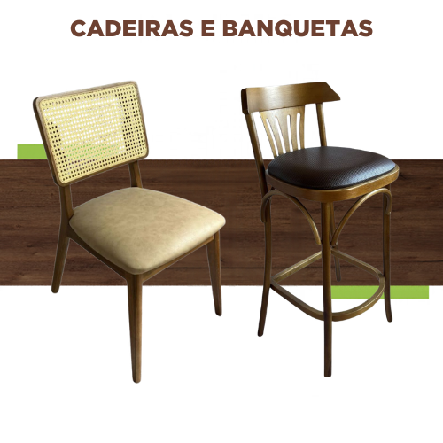 cadeiras e banquetas